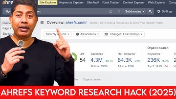Ahrefs Tutorial - How to do Keyword Research To Rank Clients Quickly