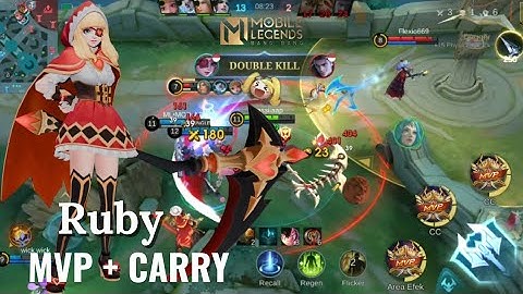 Ruby Mvp Carry Tutorial Gameplay Solo Rank Mlbb #mobilelegends #ruby #mlbb #mlb #ml #hero 
