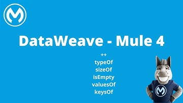 DataWeave ++ | typeOf | sizeOf | isEmpty | valuesOf | keysOf - Session 1, Mule 4