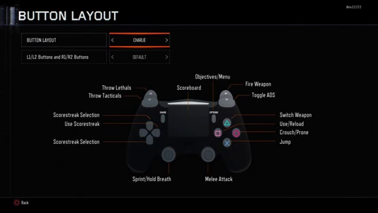 Call Of Duty Black Ops Iii Beta Dual Shock 4 Button Stick Layout All Options Information Ps4 Youtube