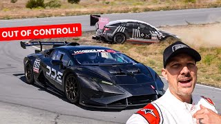 COCKY LAMBORGHINI OWNER GETS INSTANT KARMA AT THE RACETRACK!