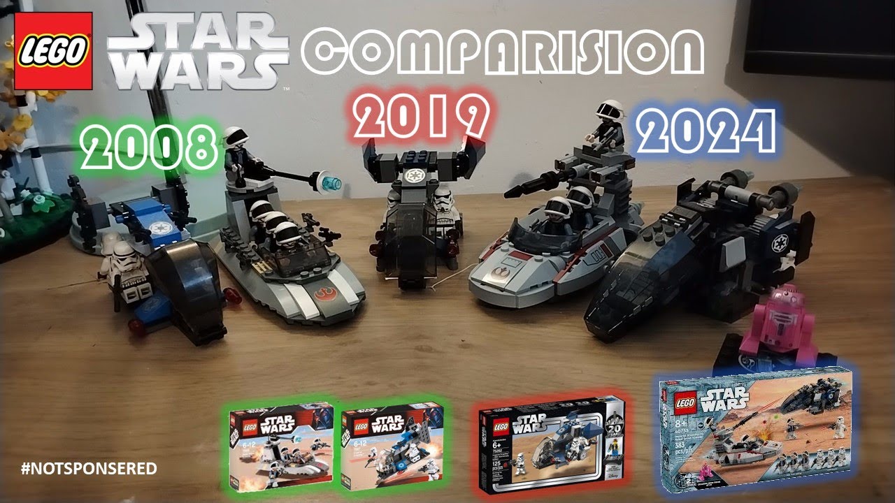 The Ultimate LEGO Imperial Dropship vs Rebel Scout Speeder Review ...