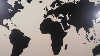 DIY: World Map Background  Wall Sticker #DIY #world map #sticker #background wall screenshot 2