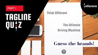 Tagline Quiz Part1 | Guess the Brand ! | General Knowledge | Quiz Games screenshot 1
