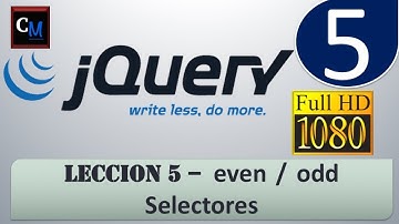 Tutorial jQuery 5 - even/odd Selectores