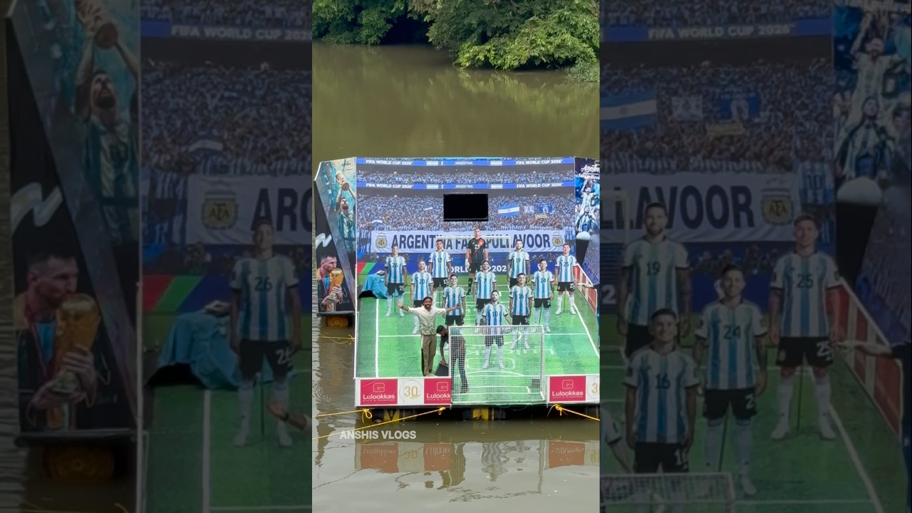World Cup തൂക്കിയ അർജന്റീനാ Special😧🤩 #worldcup #football #anshisvlogs #happy #argentina