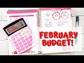 Budget Set Up | February 2021| Erin Condren A5 Budget Book