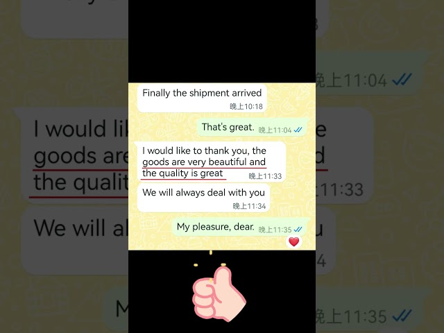 Nothing speaks louder than happy customers