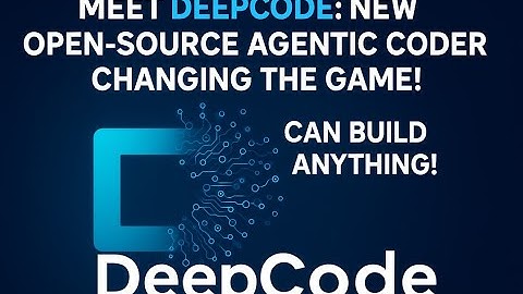 Meet DeepCode: NEW Open-Source Agentic Coder Changing the Game! Can Build ANYTHING!