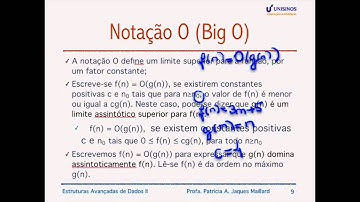 Videoaula 2.2 - Complexidade: Comportamento assintótico e notações