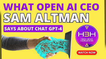 Chat GPT 4 and the Future of Generative AI: Insights from CEO Sam Altman