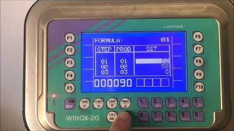 Editieren von Sollwerten am Winox 2G