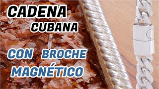 : Cadena Cubana  (Cuban Chain Bracelet with neodymium magnet clasp).