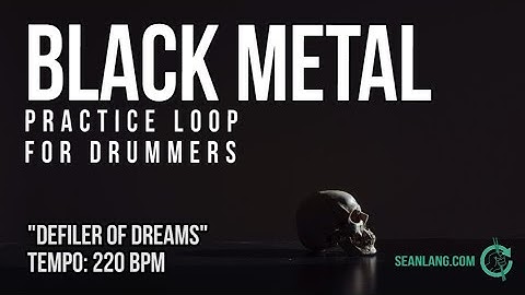 Black Metal - Drumless Track For Drummers - "Defiler Of Dreams"