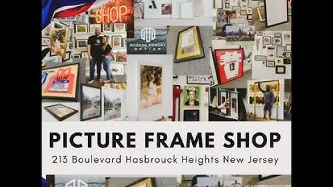 Custom framing frame Shop in Hasbrouck Heights New Jersey and online at www.ModernMemoryDesign.com
