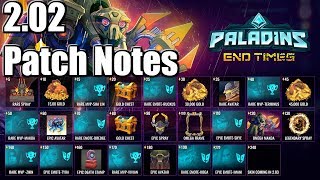 Paladins: 2.02 Patch Notes Review - New Event End Times