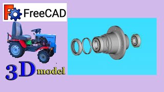 FreeCAD 3D model . Ступиця .