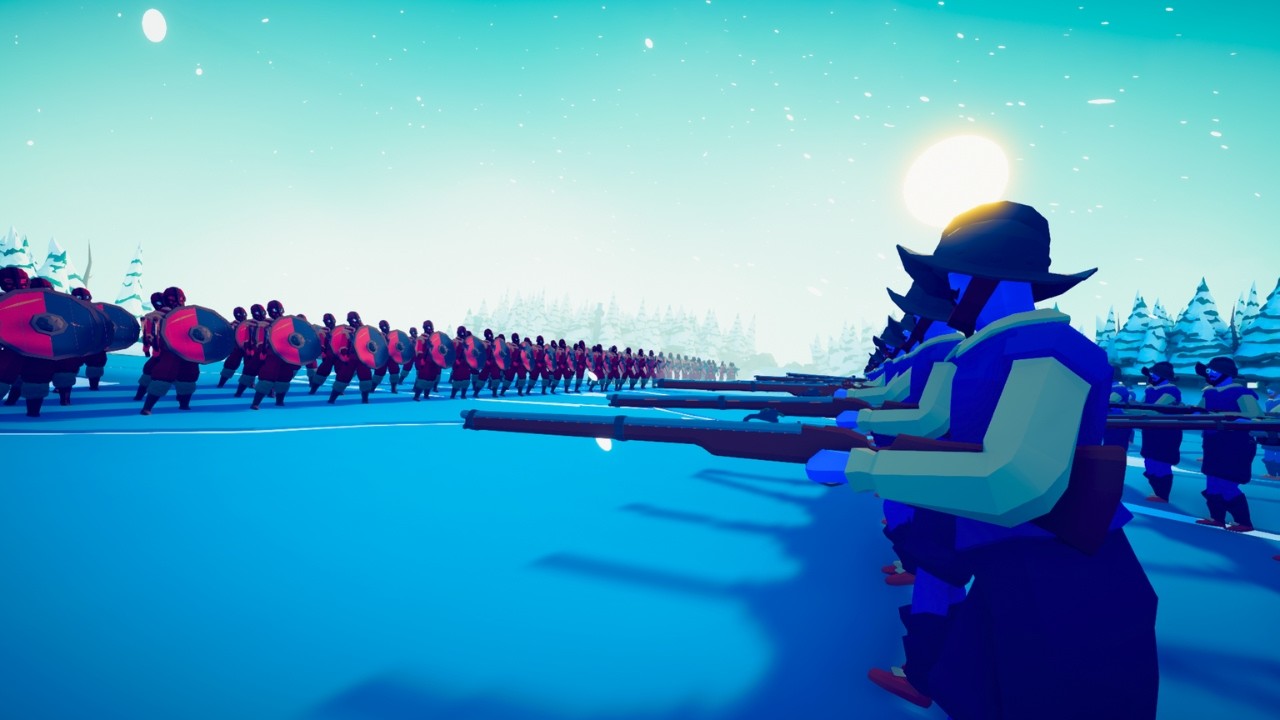 MUSKETEER BATTLE LINE vs 100x VIKING ARMY - TABS | Totally Accurate Battle Simulator