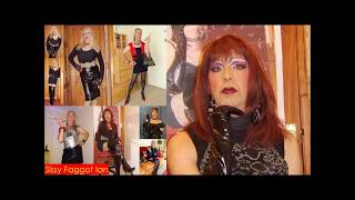 Sissy Crossdresser Ian and Mandy Fishnets Miniskirt