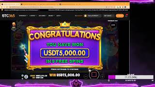 BTC365 Starlight Princess Slots $1 to $5000 MAX WIN!