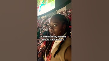 Everyone at Super Bowl screamed ‘A MINOR’ during Kendrick Lamar’s Not Like Us 😳 #kendricklamar #nfl