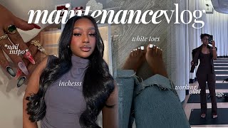 MAINTENANCE VLOG | hair, nails, lashes + working out