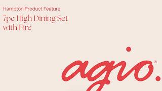 Hampton 7-Piece High Fire Dining Set | Agio x Sam’s Club