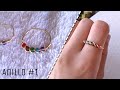 💍Anillo de alambre con mostacillas |Estilo arcoiris 🌈 + saber talla de anillo |Alambrismo - Diy Cute