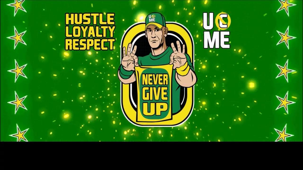 john cena never give up wallpaper green