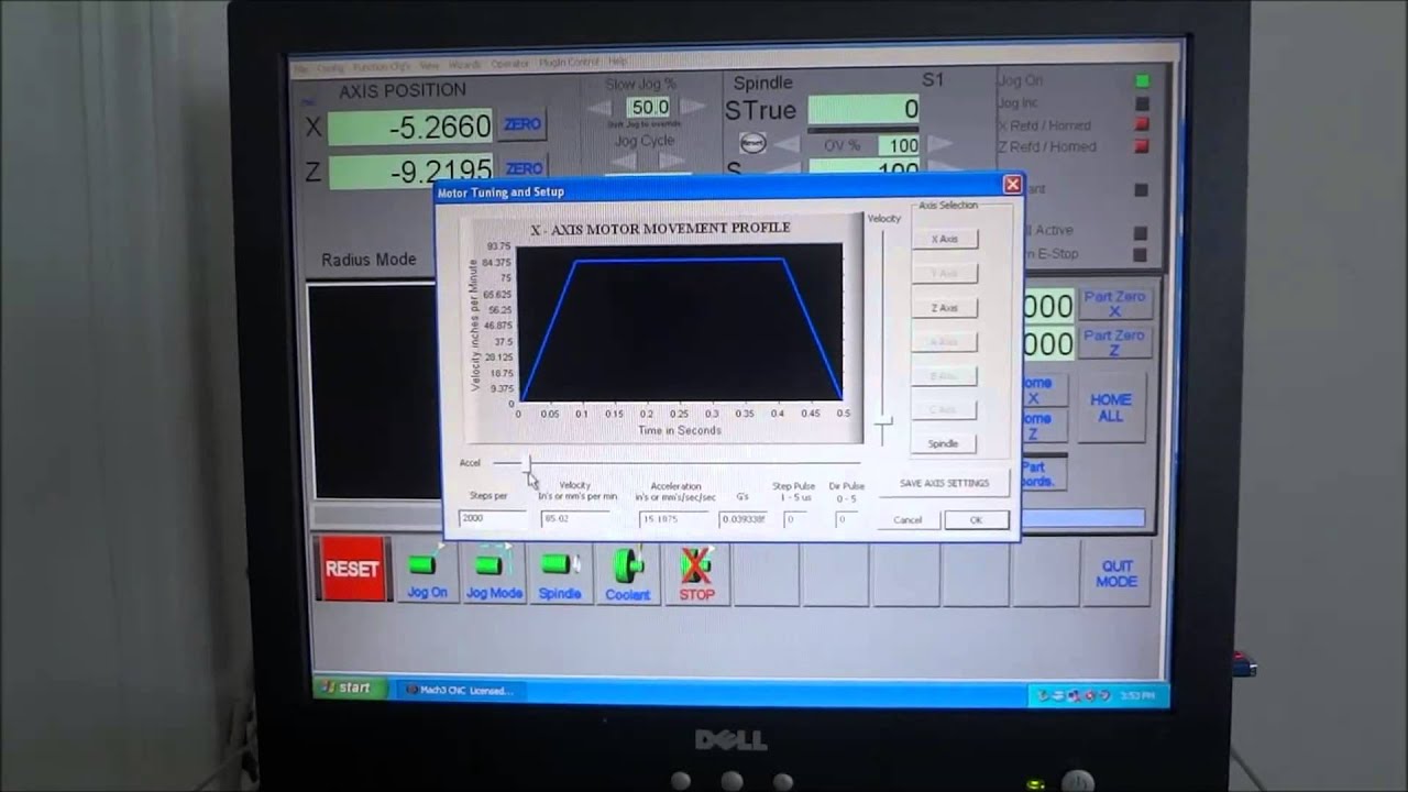 Mach 3 Motor Tuning Quick guide - YouTube