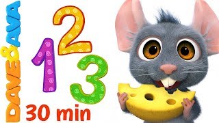 learn numbers and counting count 1 to 10 nursery rhymes kids songs from dave and ava
