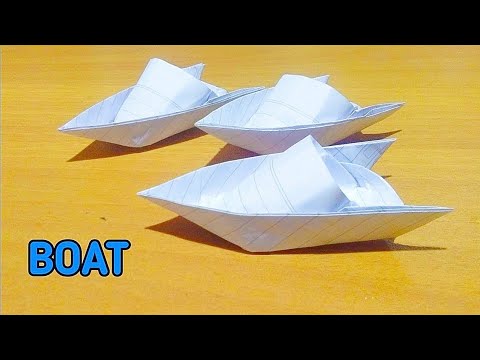 Cara Mudah Membuat Perahu Kertas | How To Easy Make A Paper Boat & Plays | Balap Perahu Kertas #kapa. 