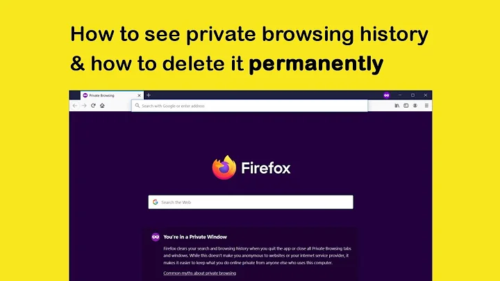 How to view Firefox private browsing history & how to delete it permanently (using CMD)