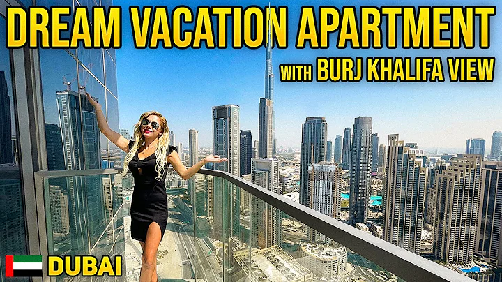 Inside a Wonderful Luxury Holiday Home With a BURJ KHALIFA View ! Dubai Property Vlog