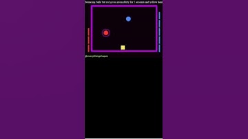 Bouncing balls but red gives invincibility and yellow heals #bouncingballs #simulator #coding#shorts