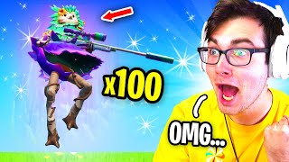 I Got 100 FANS to scrim with ZERO GRAVITY and SNIPERS ONLY in Fortnite... (Craziest custom ever)