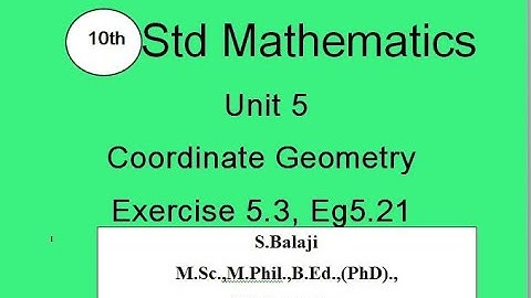 10th Maths || Ex5.3 || Eg 5.21