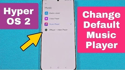 How to change default music player app Redmi Note Hyper OS 2