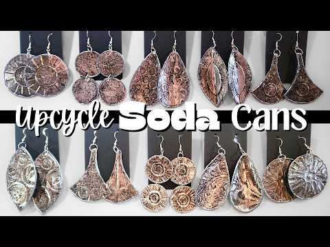 DIY Earrings for Beginners Turning Cans Into Upcycled Boho Jewelry