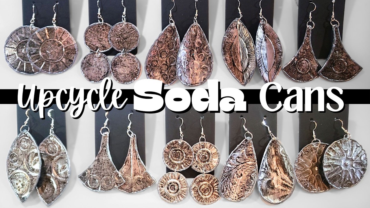 Серьги своими руками для начинающих: превращение банок в украшения в стиле бохо из переработанных...