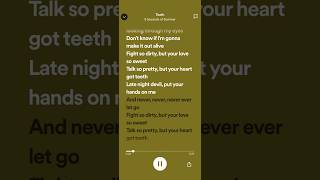 5 Seconds of Summer: Teeth (Speed Up) | #Lyrics