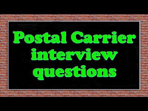 Postal Carrier interview questions - YouTube