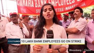 10 Lakh Bank Employees Go On Strike