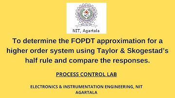 To determine the FOPDT approximation for a higher order system using Taylor & Skogestad’s half rule