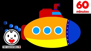 Baby Sensory - Under the Sea Submarine - High Contrast Animation to Calm Your Baby