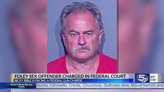 Sex offender arrested in Foley is also facing federal gun charge