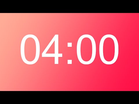 4 Minute Timer With Alarm - Alarmlı 4 Dakika Zamanlayıcı