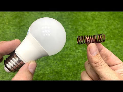 Just take a common Spring and fix all the LED lights in your house. How to repair LED lights.