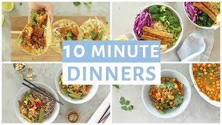 EASY 10 Minute Dinner Recipes | Healthy Dinner Ideas