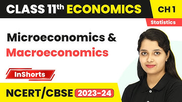 Microeconomics and Macroeconomics - Introduction | Class 11 Economics Chapter 1